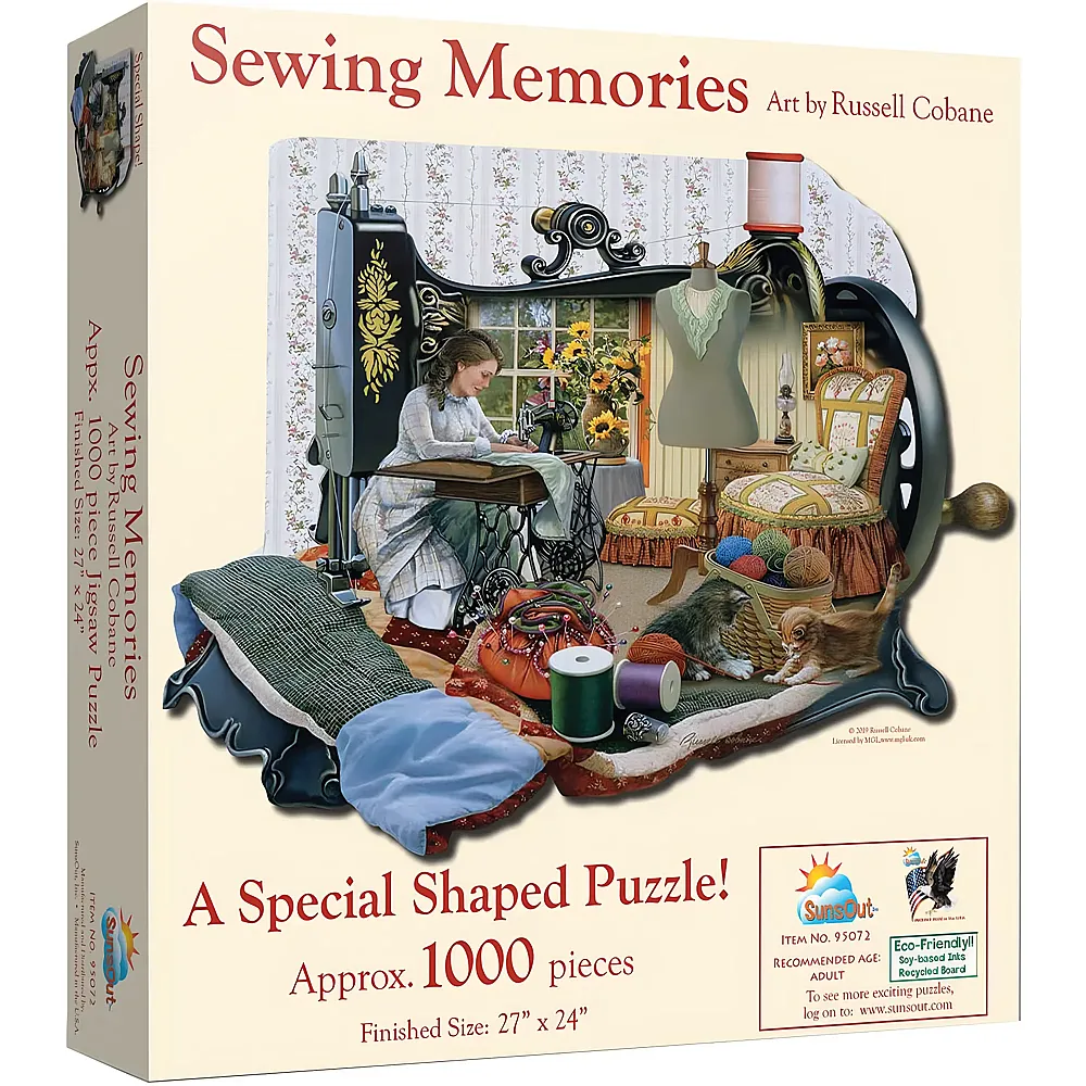 SunsOut Puzzle Russell Cobane Sewing Memories - 1000 Teile