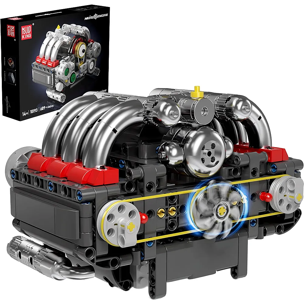 meinspielzeug - Mould King Engines Motor Boxer Engine Zylinder 10193 | Klemmbausteine Fahrzeuge
