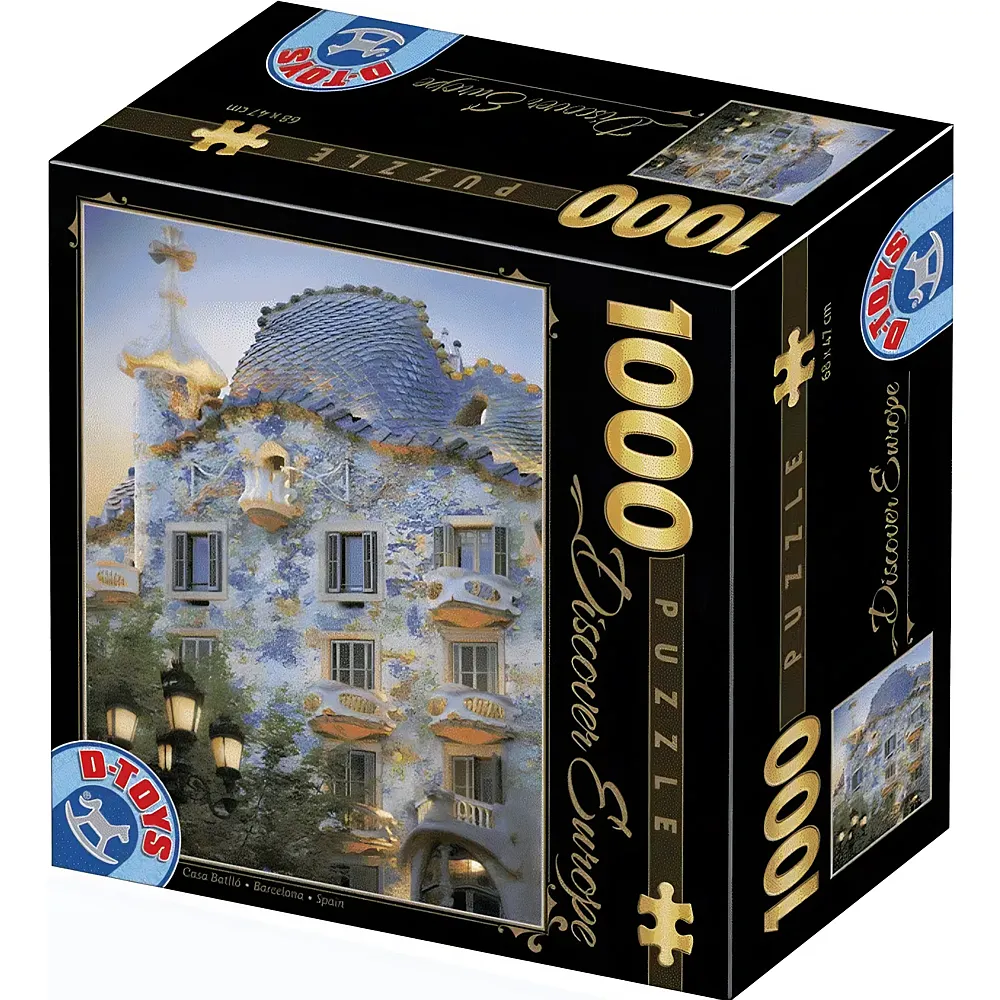 DToys Puzzle Spanien - Barcelona, Casa Batllo 1000Teile