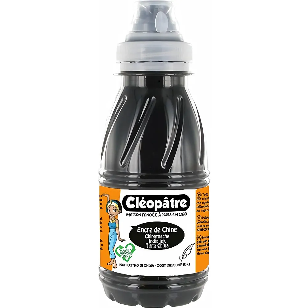 Cleopatre Encre DE Chine - Chinatusche 250ml Schwarz
