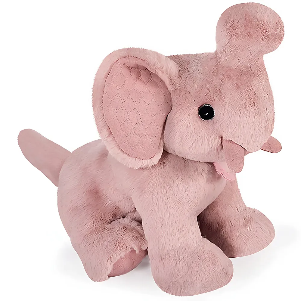Doudou et Compagnie Preppy Chic Elefant rosa 35cm | Wildtiere Plsch