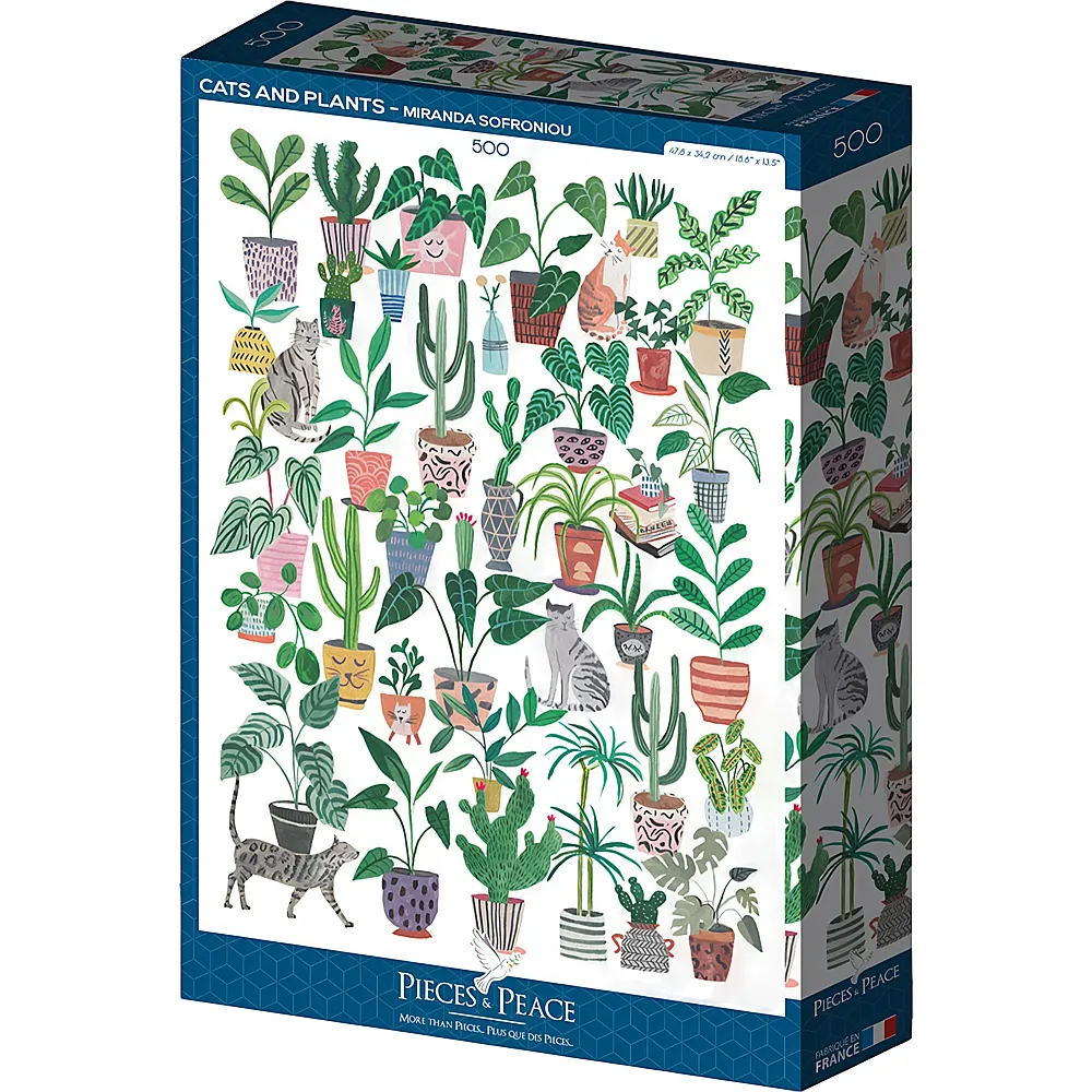 Pieces & Peace Puzzle Miranda Sofroniou Cats and Plants - 500 Teile