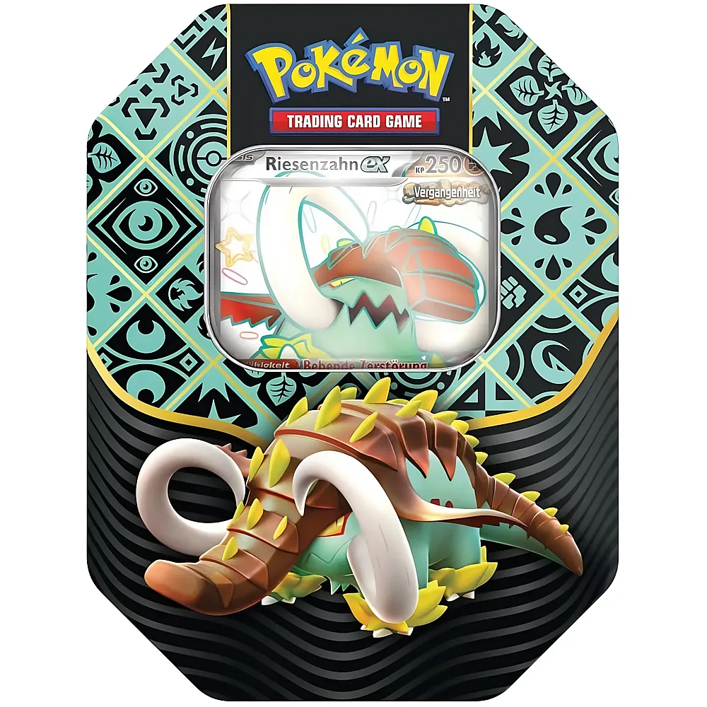 Pok�mon TCG Karmesin & Purpur Paldeas Schicksale Pok�mon Tin-Box Riesenzahn-ex - Deutsch