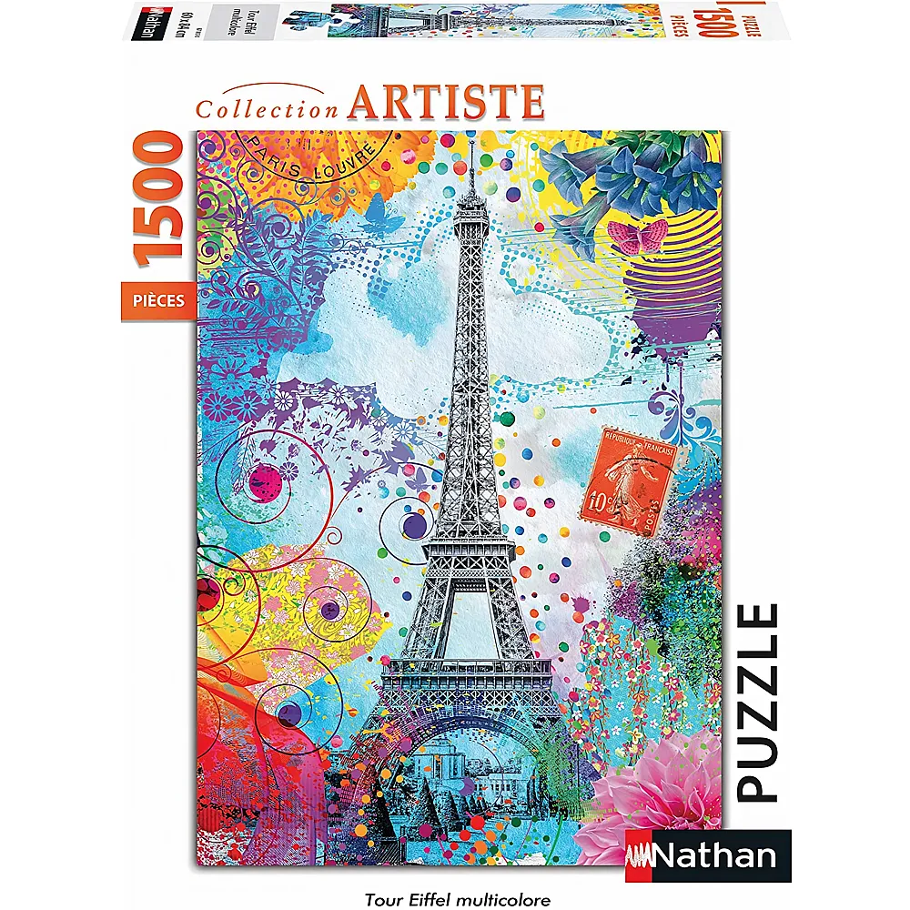 Nathan Puzzle Tour Eiffel Multicolore 1500Teile