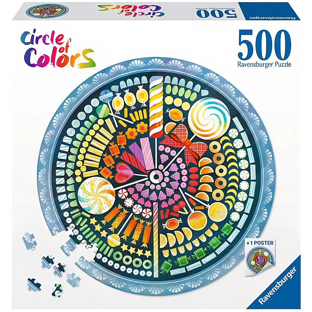 Ravensburger Puzzle Circle of Colors Candy 500Teile