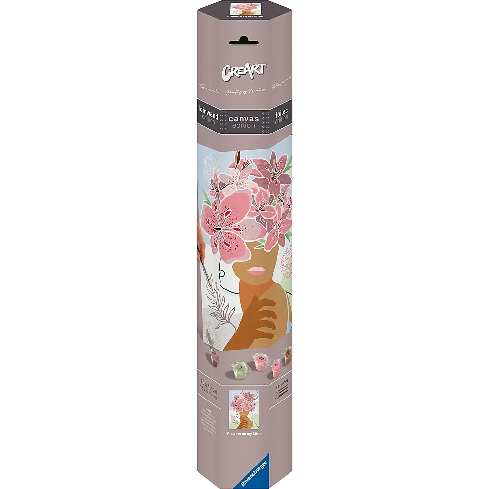 Ravensburger CreArt Leinwand Gedankenblumen