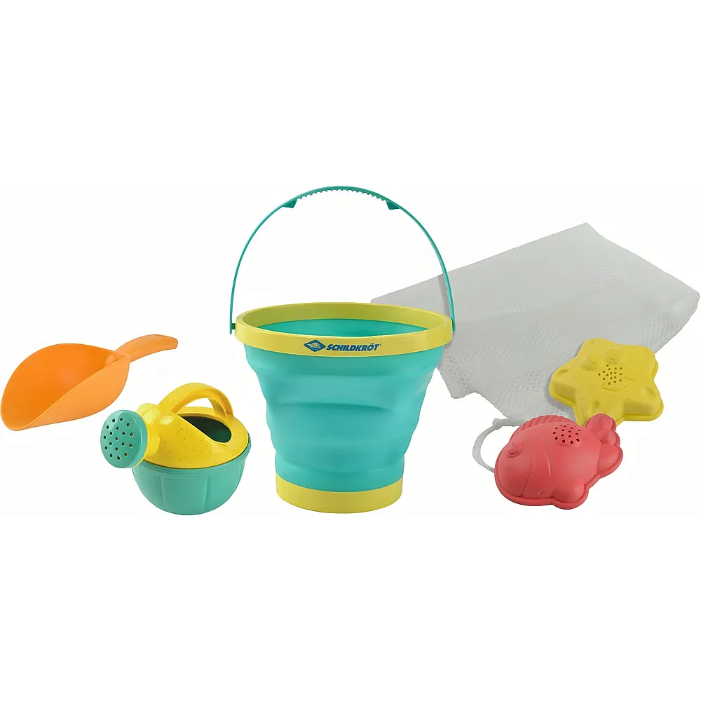Schildkr�t Sand Toys Falteimer-Set gr�n - 5 Teile