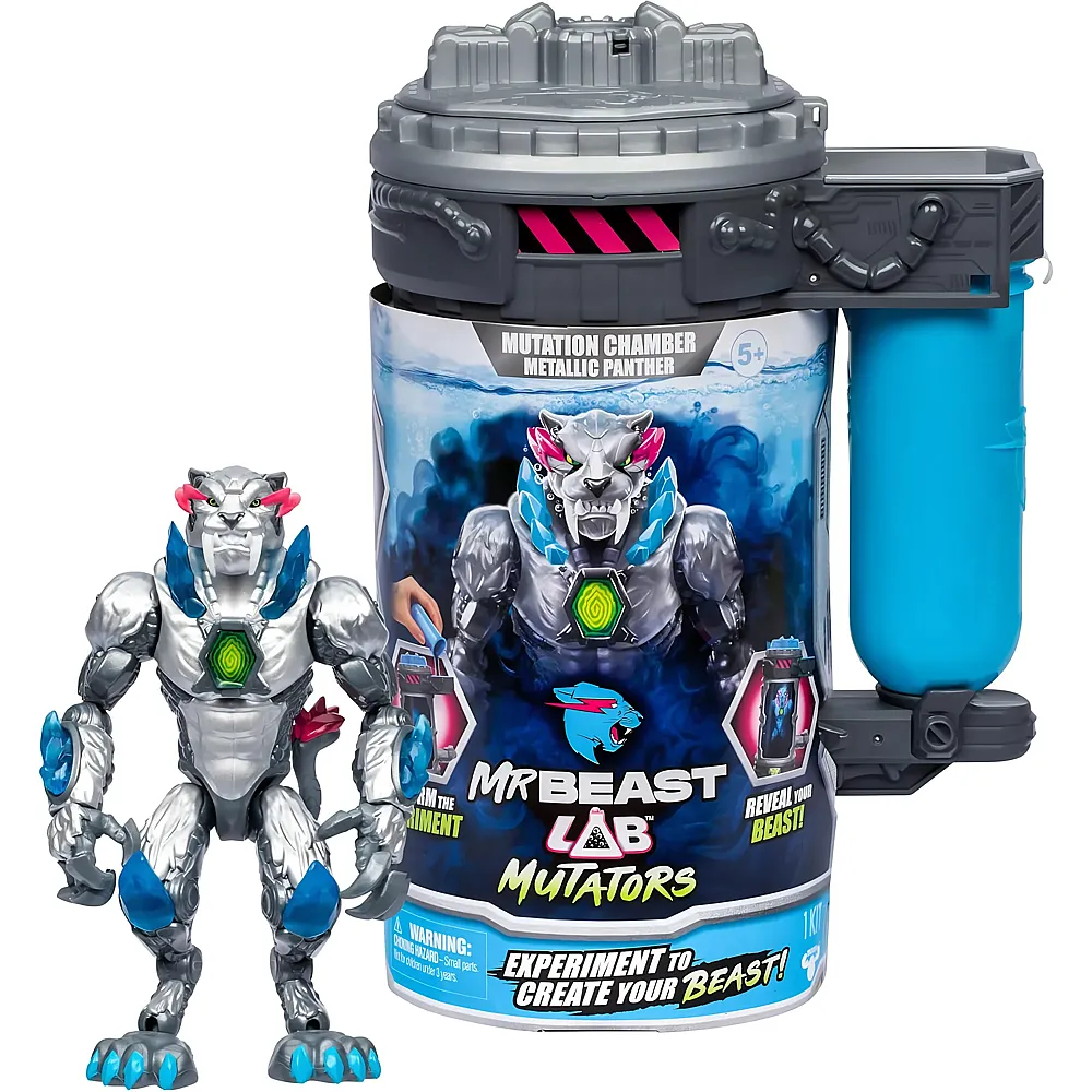 meinspielzeug - Moose Toys MrBeast Lab Mutators - Metallic Panther | Actionfiguren