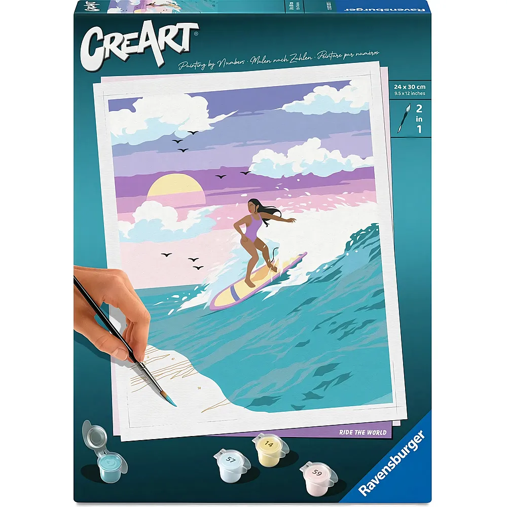 Ravensburger CreArt Malen nach Zahlen Wellenritt
