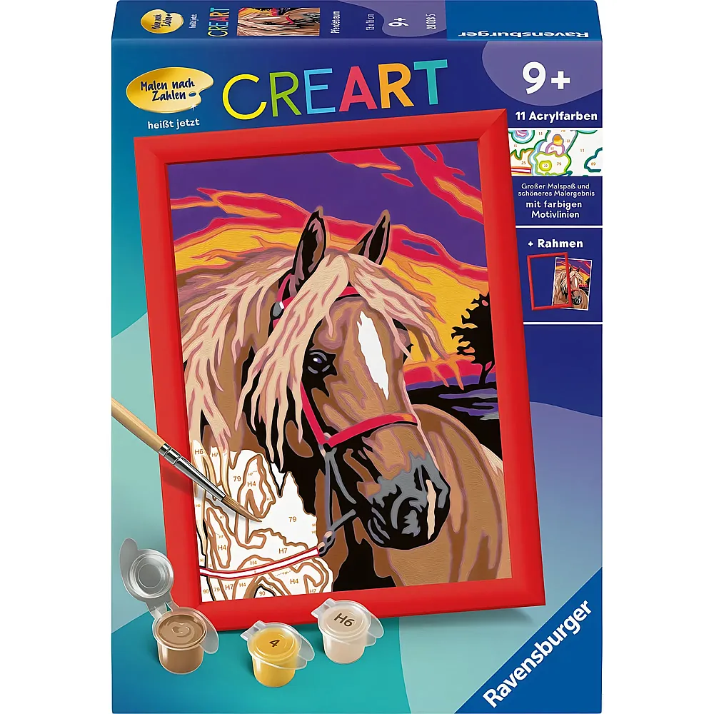 Ravensburger CreArt Farbige Motivlinien Pferdetraum