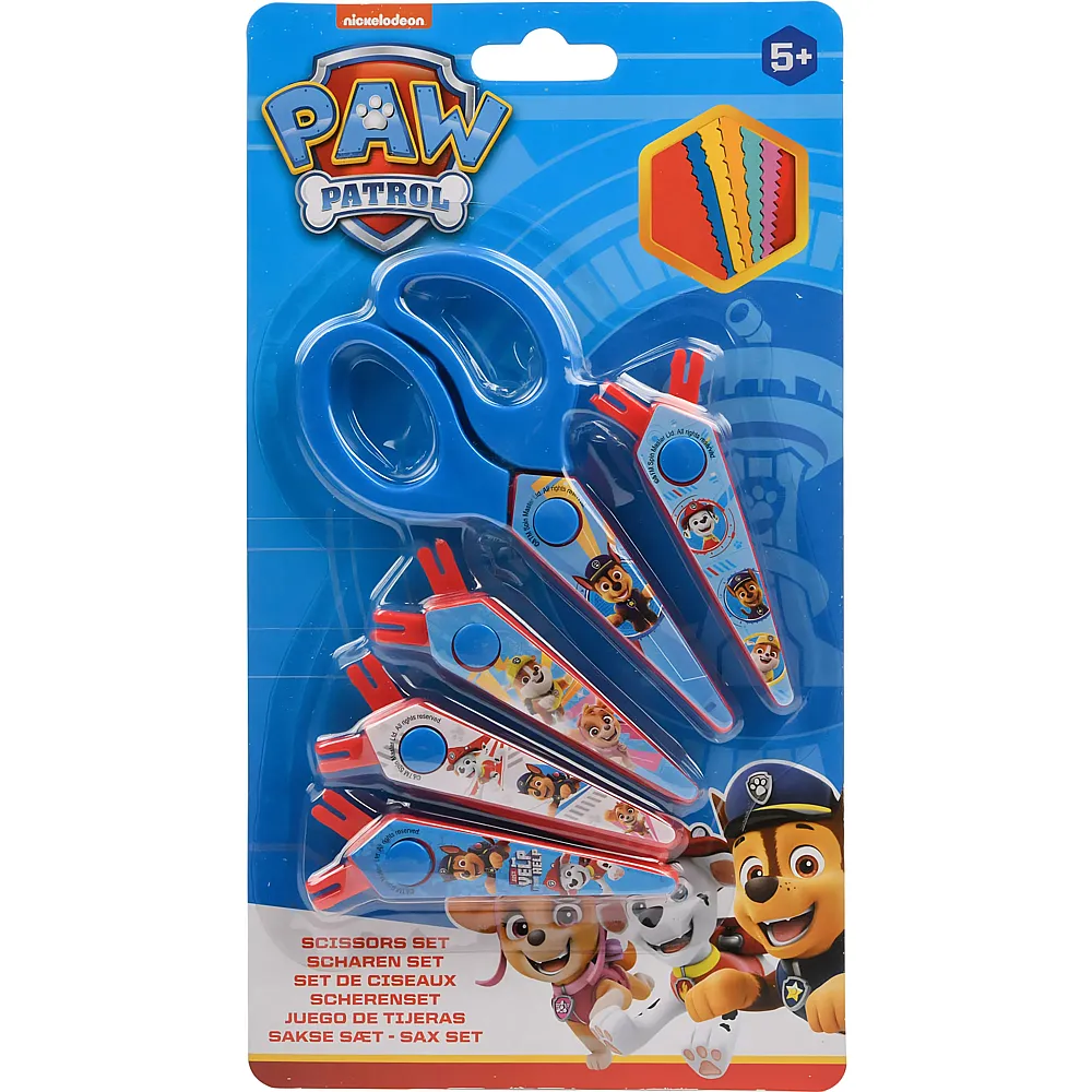 Canenco Paw Patrol Schere mit 5 gezackten Klingen