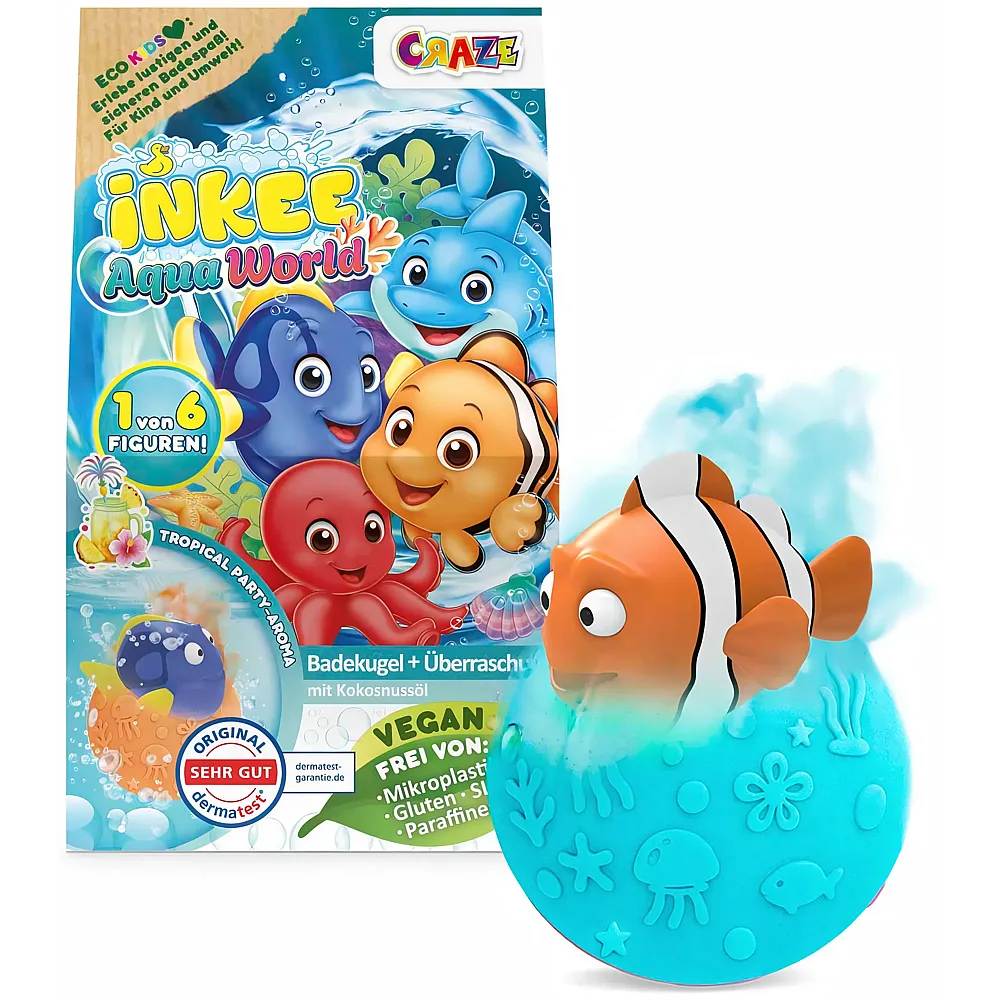 Craze Inkee �berraschungs-Badekugel Aqua World