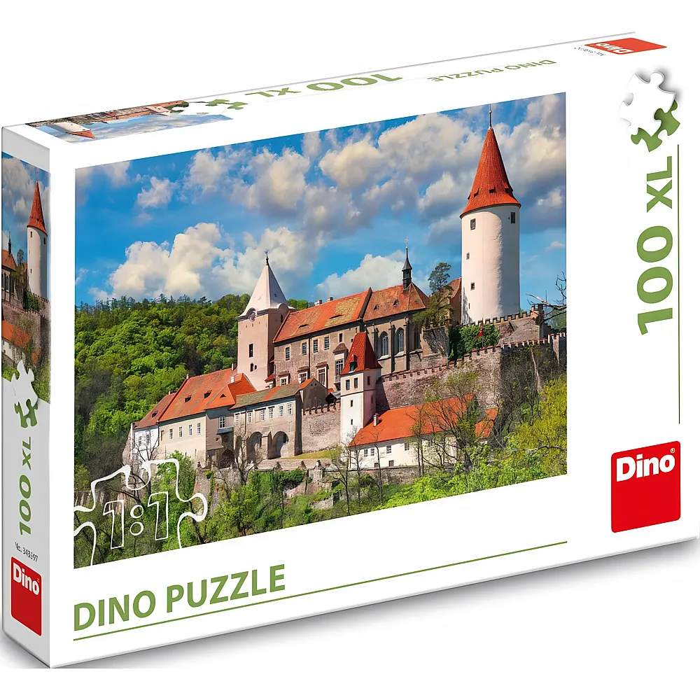 Dino Puzzle Burg Krivoklat - 100 Teile