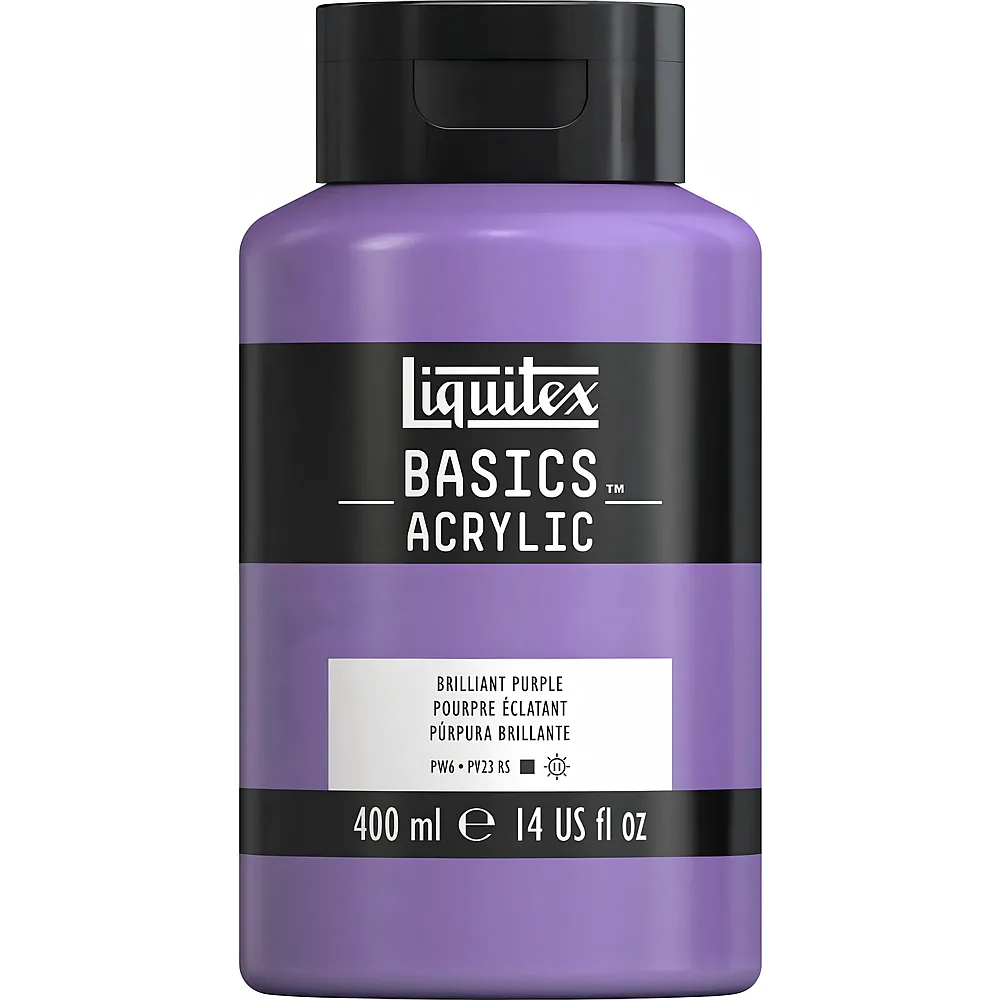 Liquitex Lqx Basics Acrylfarbe 400ml Flasche Brillantlila - Suche