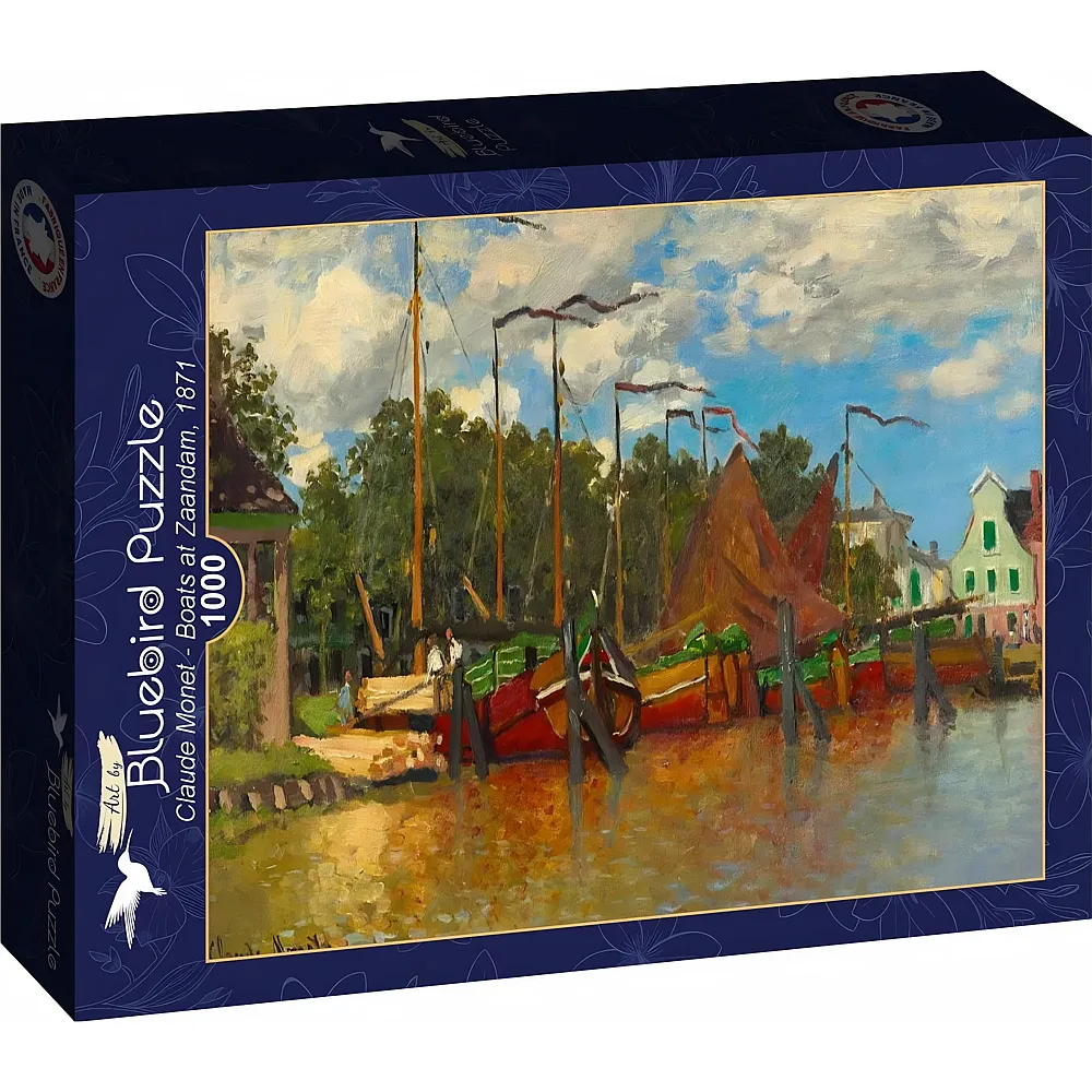 Bluebird Puzzle Claude Monet Boats at Zaandam, 1871 1000Teile
