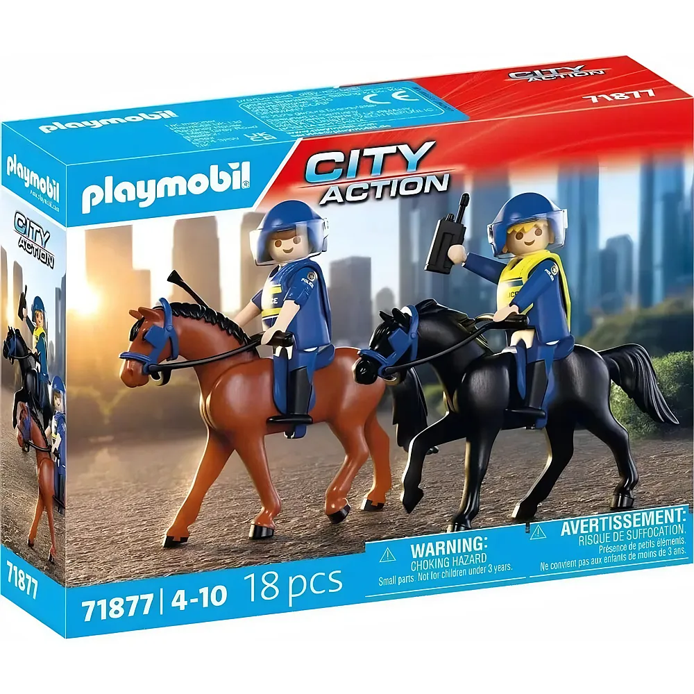 PLAYMOBIL City Action Polizeireiterstaffel 71877