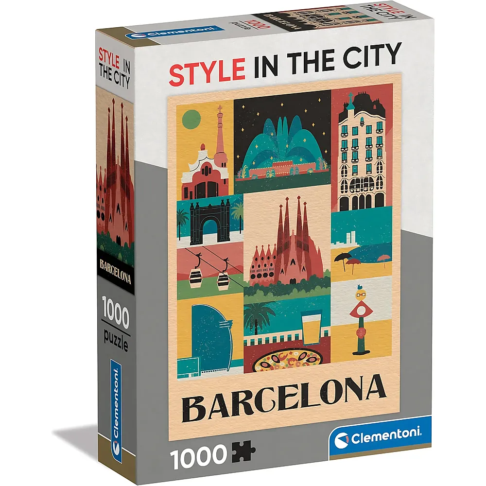 Clementoni Puzzle Style in the City, Barcelone 1000Teile