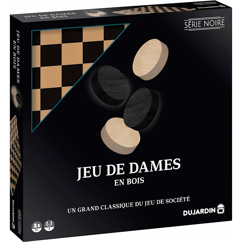 Dujardin Jeu de Dames en bois - Franz�sisch