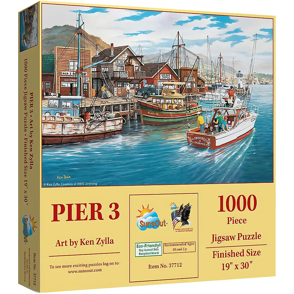 SunsOut Puzzle Ken Zylla Pier 3 - 1000 Teile