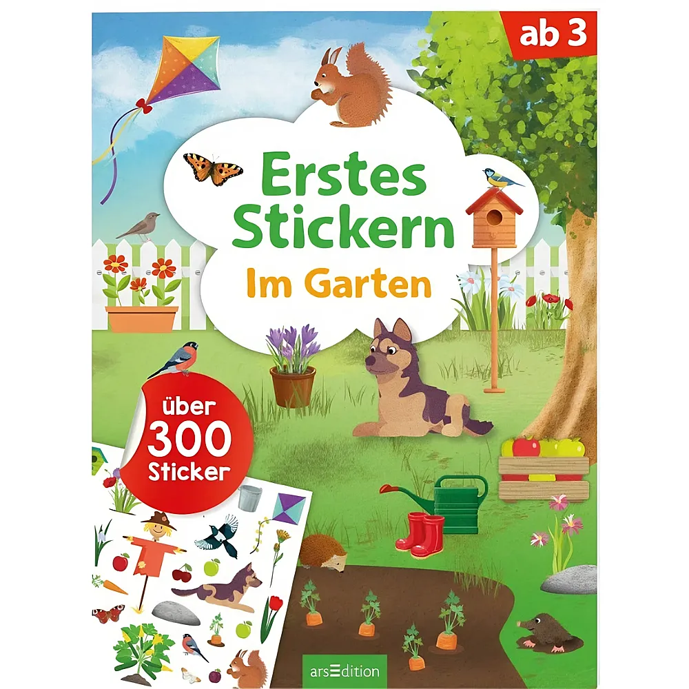 ars Edition Erstes Stickern  Im Garten