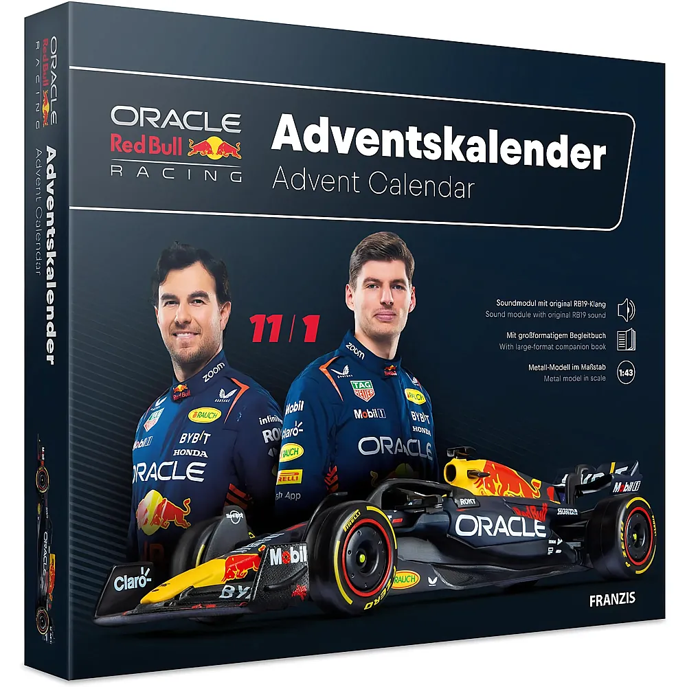 Franzis Modellfahrzeug Adventskalender Oracle Red Bull Racing