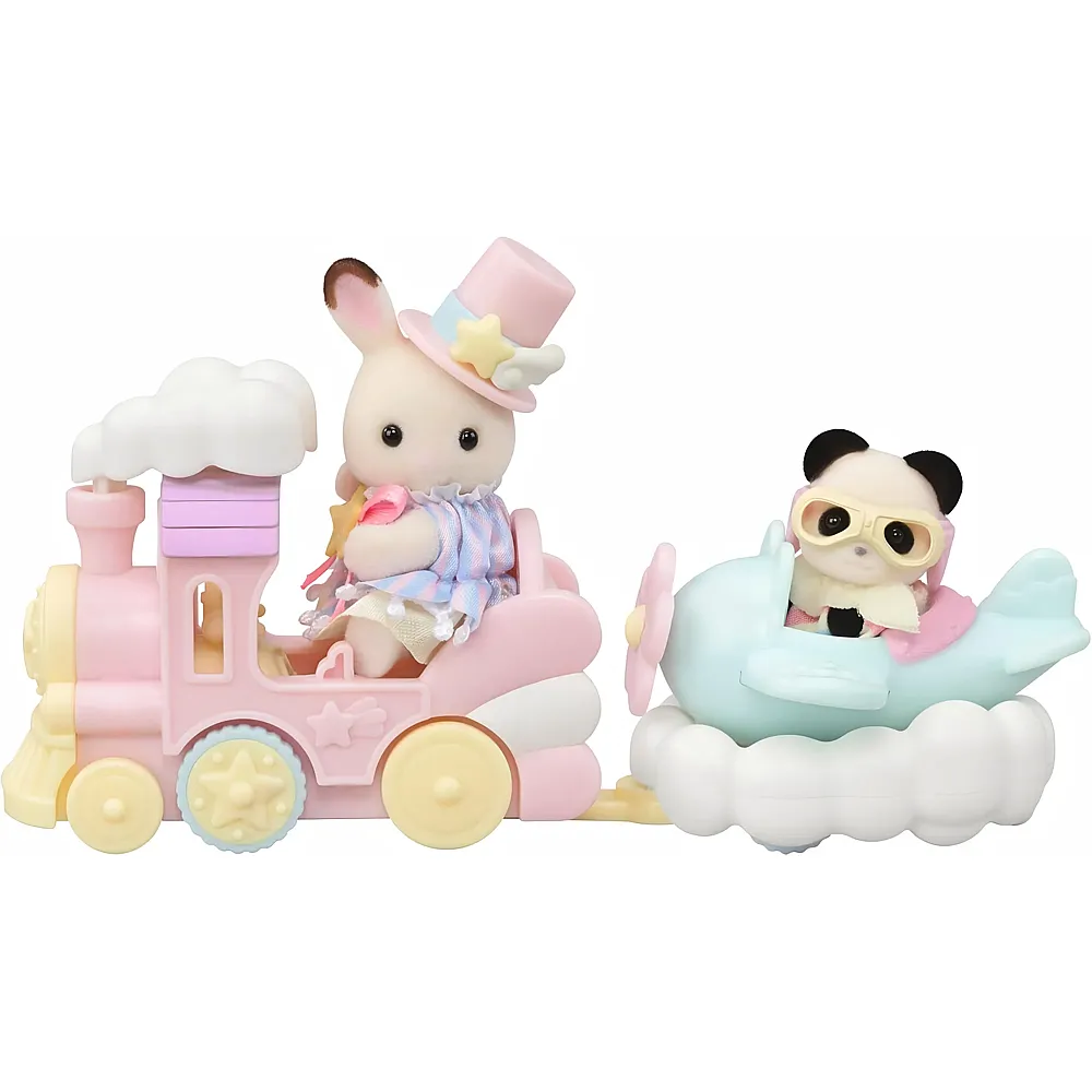 Sylvanian Families Figuren Freizeitpark Spielset Zugfahrt