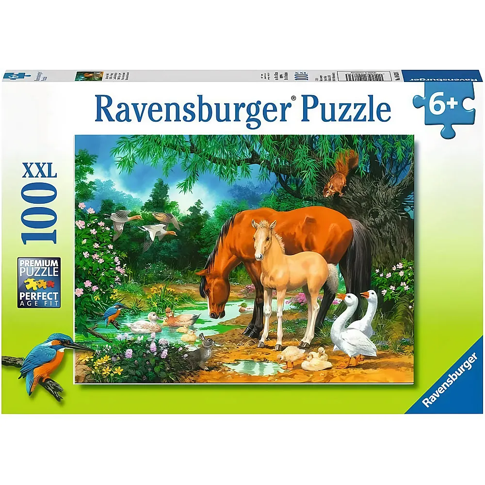 Ravensburger Puzzle Idylle am Teich - 100 Teile