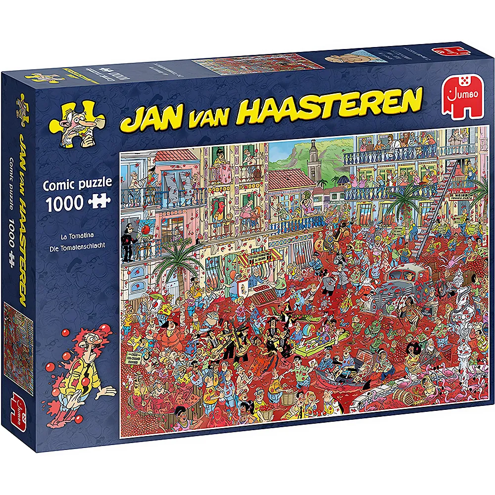 Jumbo Puzzle Jan van Haasteren Die Tomatenschlacht 1000Teile