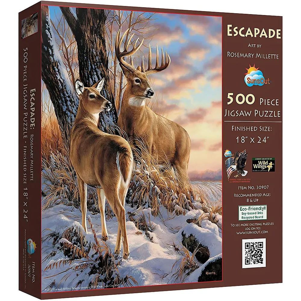 SunsOut Puzzle Rosemary Millette Escapade 500Teile