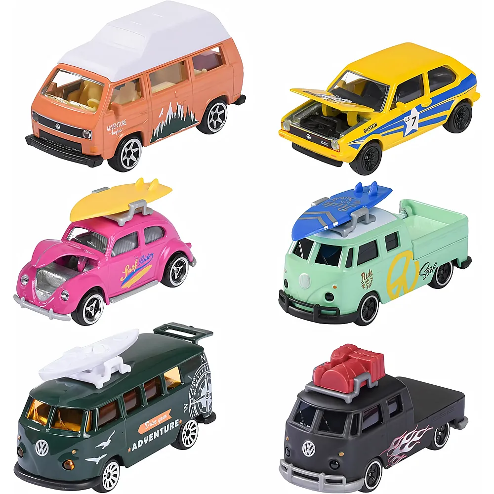 Majorette Volkswagen Premium Cars, 6-sort.