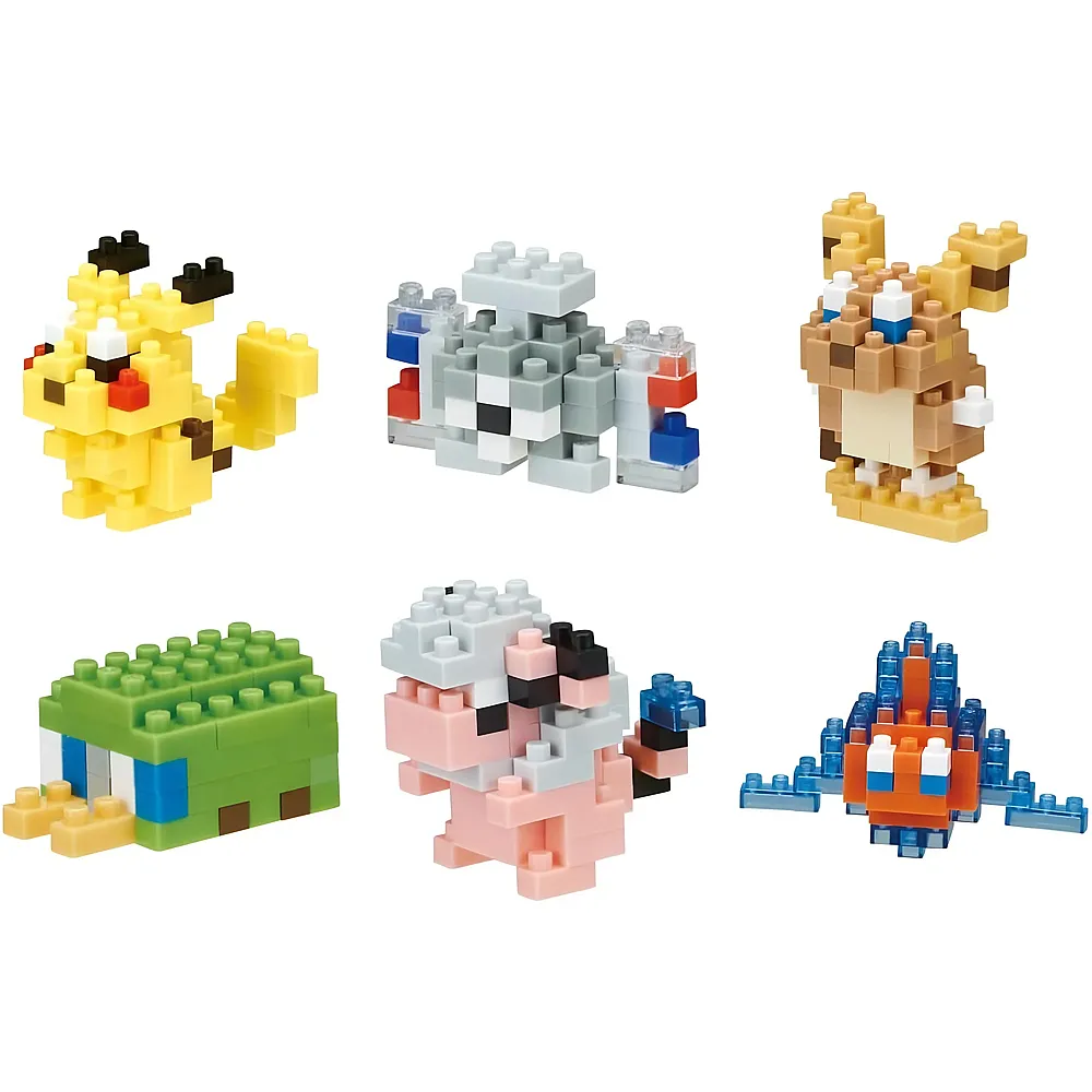 Nanoblock 6 Pack Mini-Figuren Pok�mon