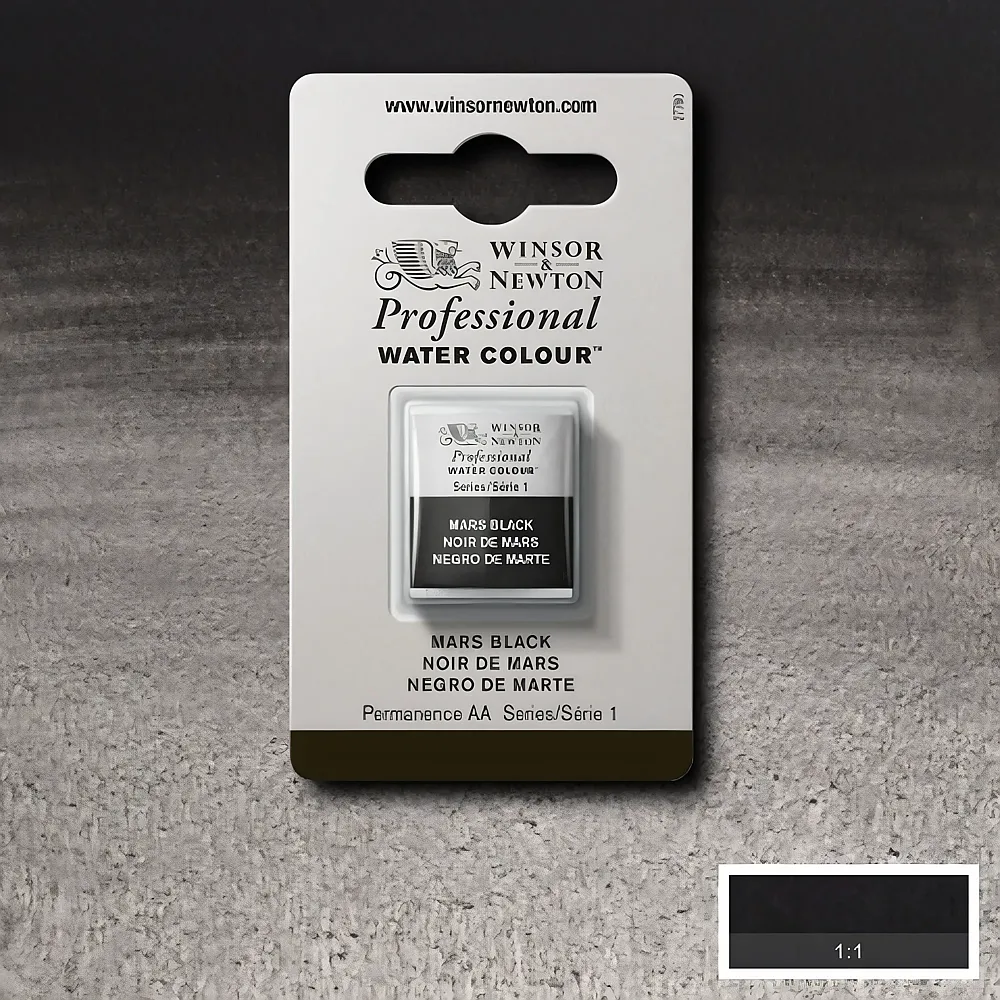 meinspielzeug - Winsor & Newton W&n Prof. Water Colour 1/2 Npfchen Marsschwarz