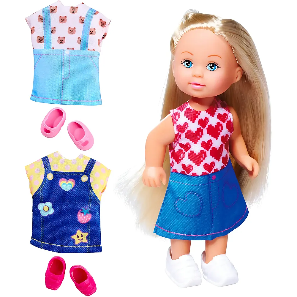 Simba Evi Love Spielpuppe im s�ssen Jeanskleid