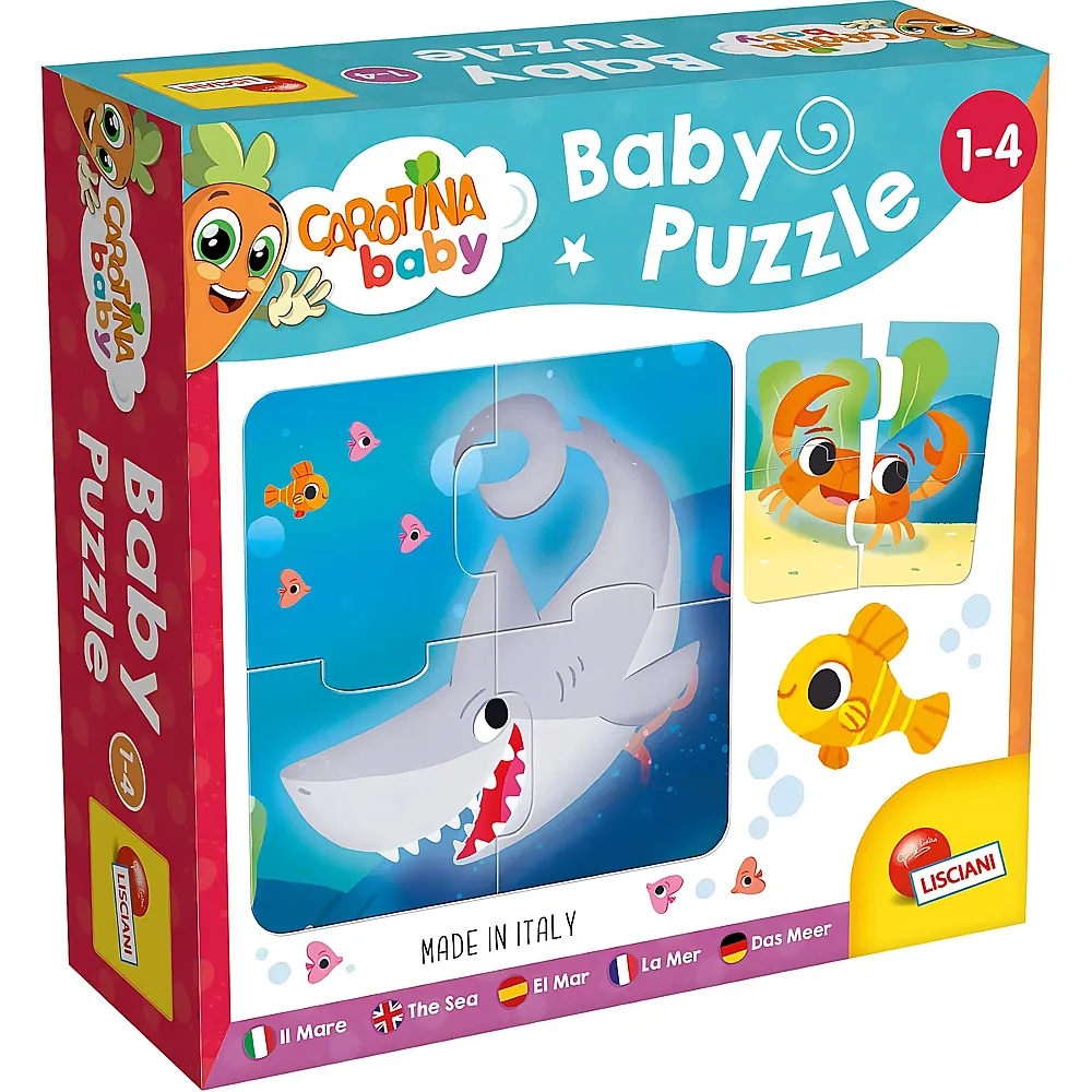 Lisciani Carotina Baby 6 Meerespuzzles