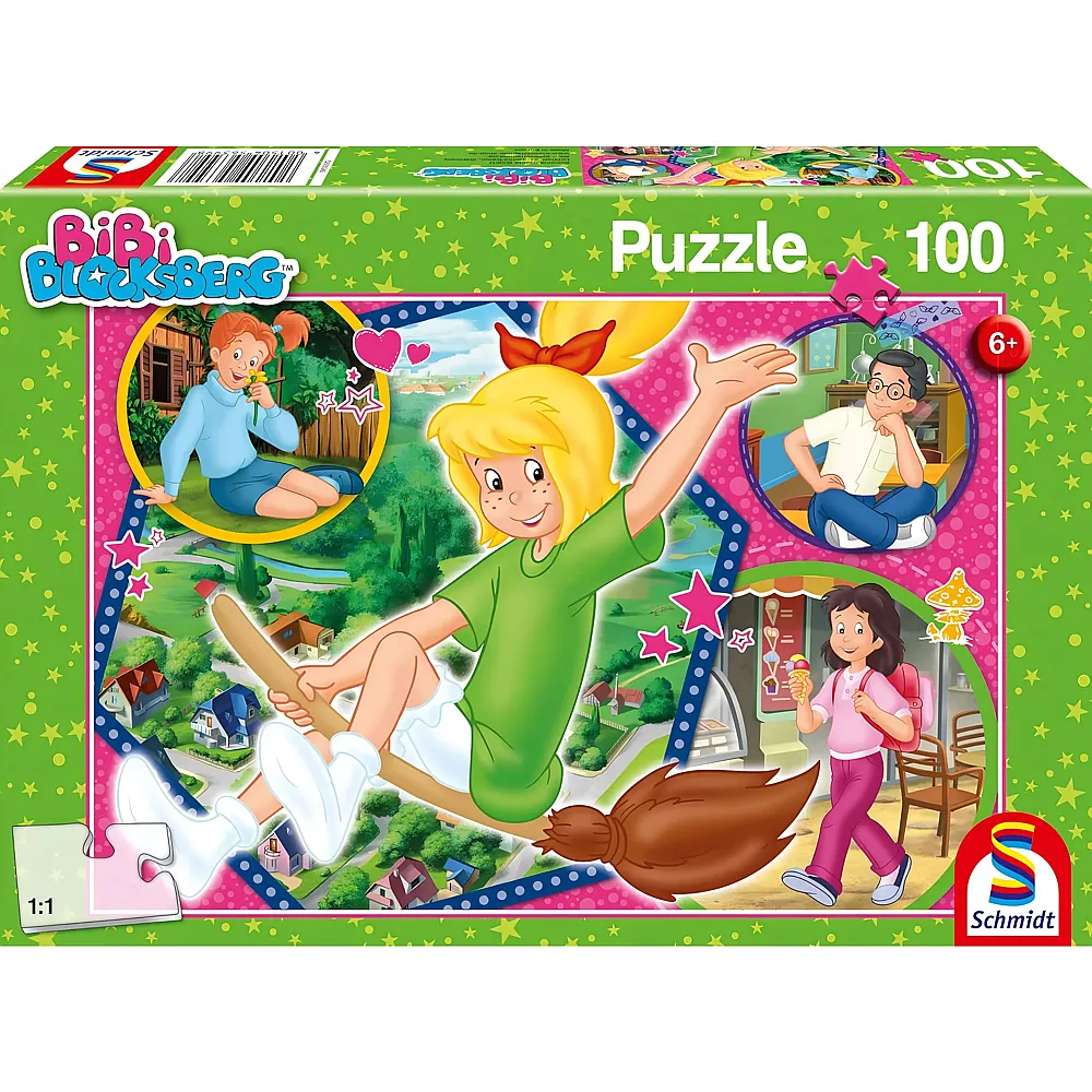 Schmidt Puzzle Bibi Blocksberg, Hex-Hex - 100 Teile