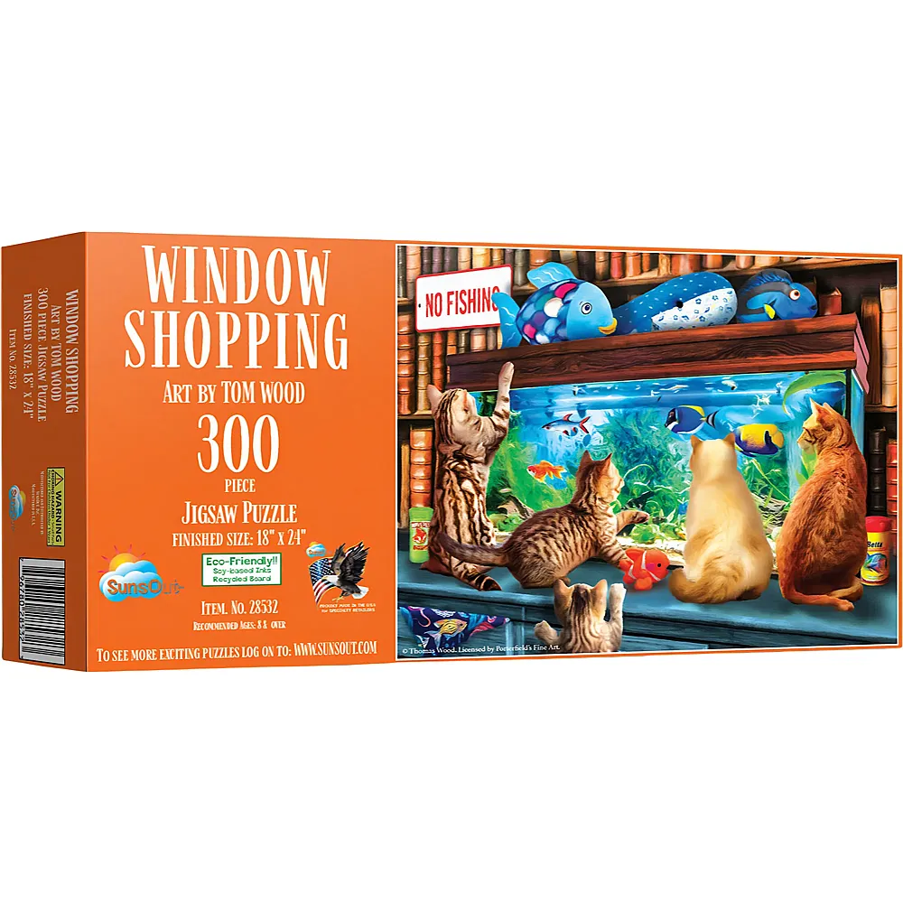 SunsOut Puzzle Tom Wood Window Shopping - 300 Teile