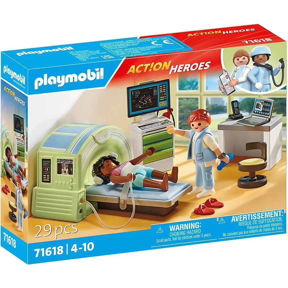 PLAYMOBIL Action Heroes MRT mit Patient 71618