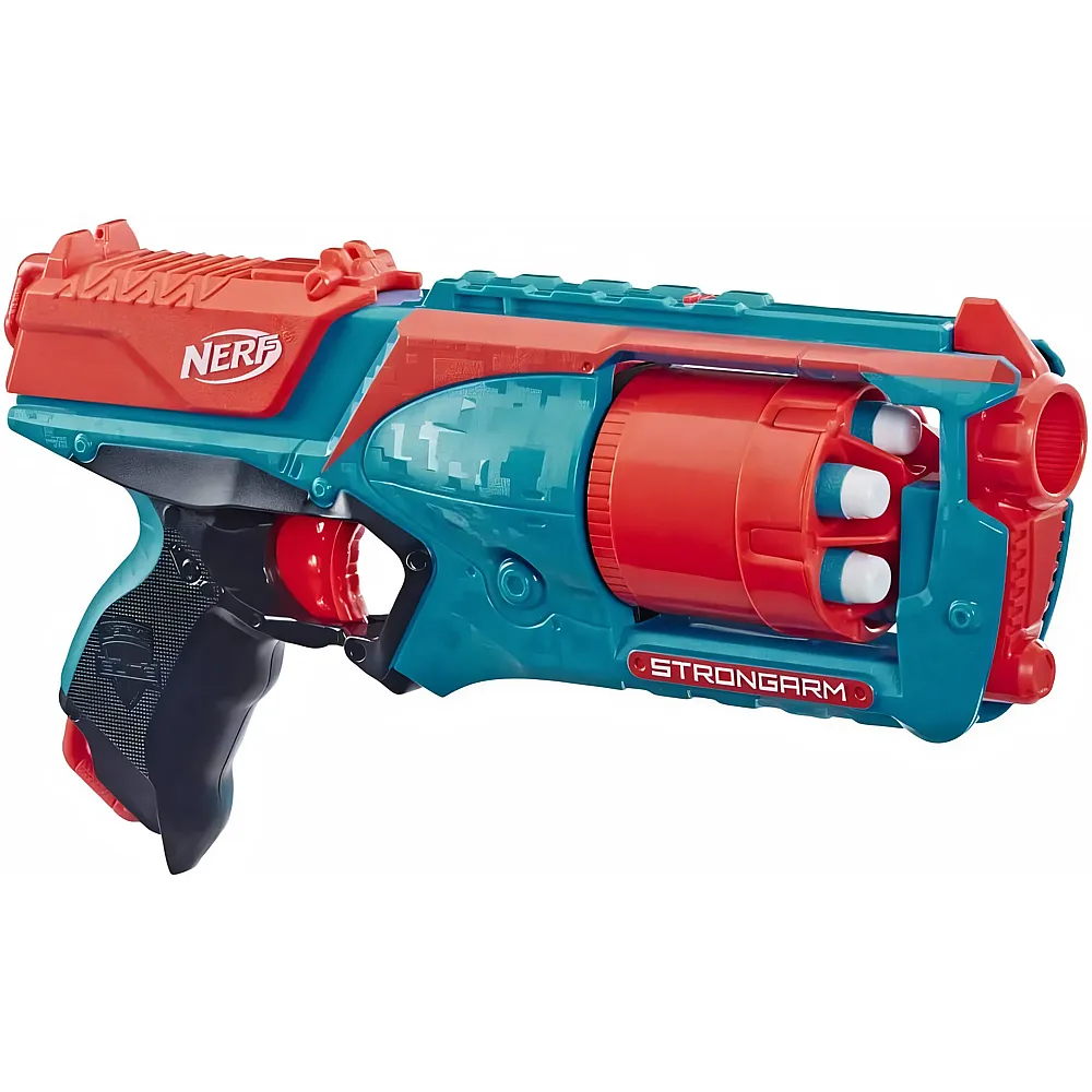 NERF Elite 2.0 Strongarm orangefarbener Blaster mit Rotationstrommel