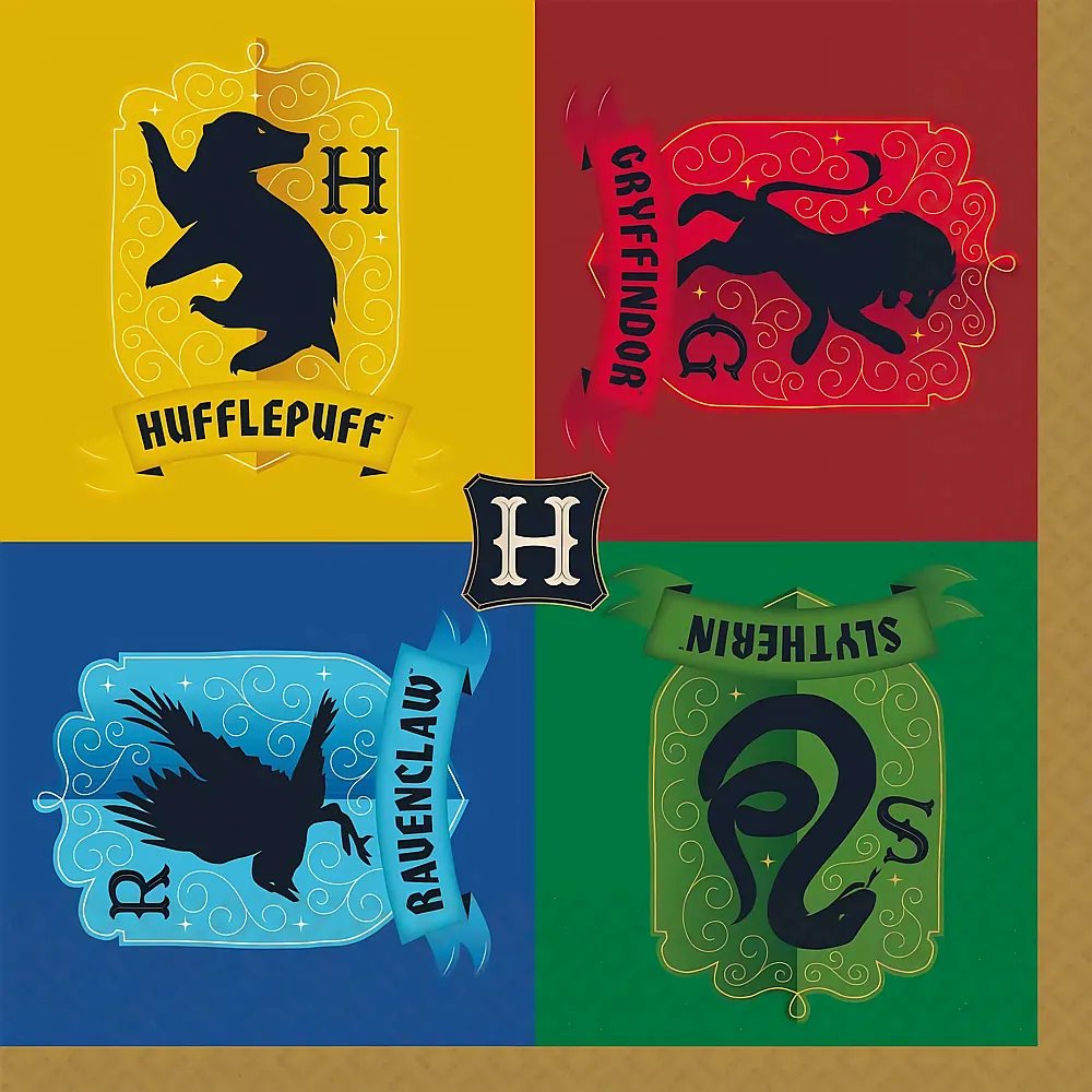 Amscan Harry Potter Servietten H�user 16Teile