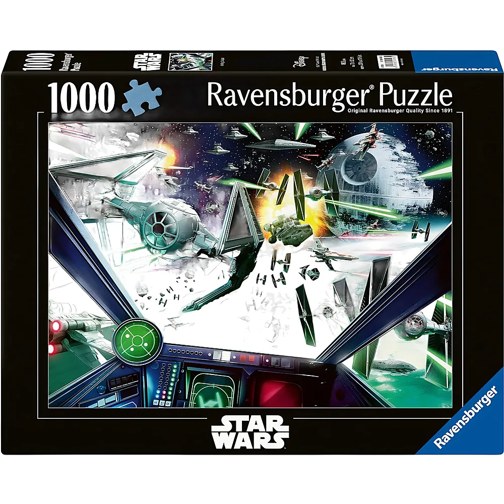Ravensburger Puzzle Star Wars: X-Wing Cockpit - 1000 Teile