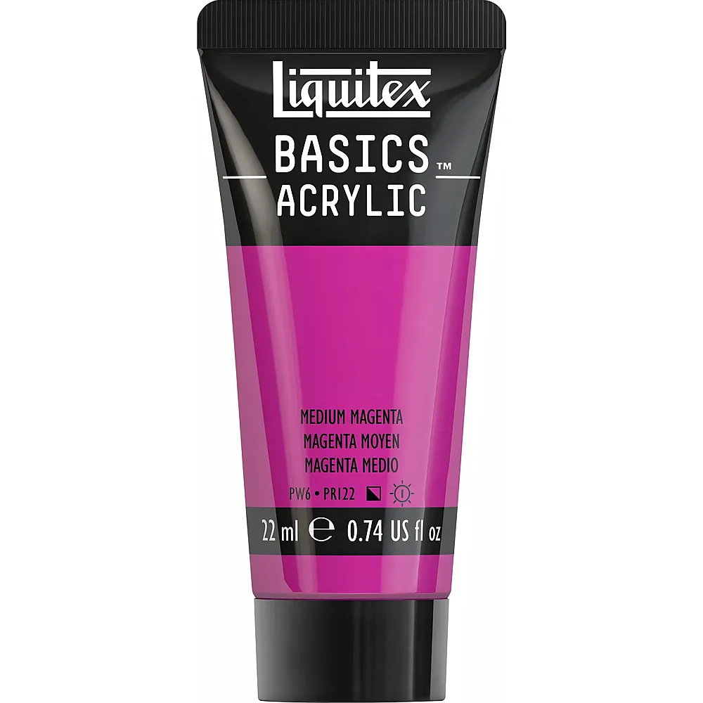 Liquitex Lqx Basics Acrylfarbe 22ml Tube Mittelmagenta - Suche