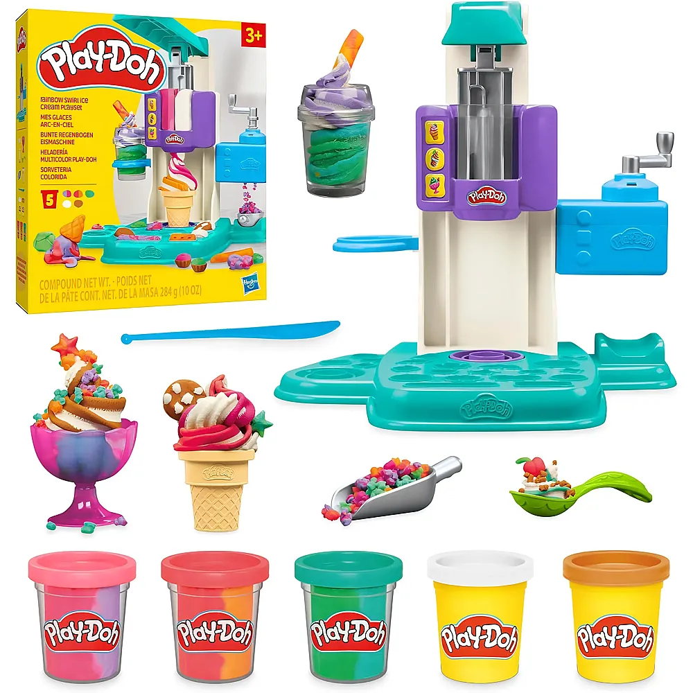 Play-Doh Bunte Regenbogen Eismaschine
