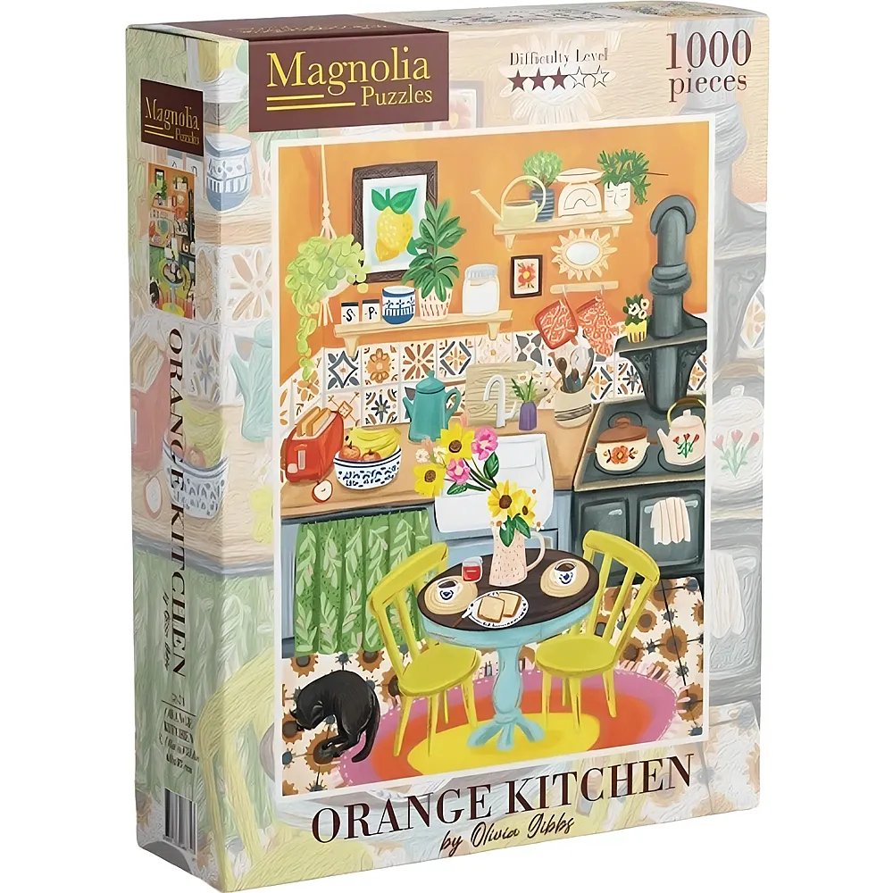 Magnolia Puzzle Olivia Gibbs Orange Kitchen 1000Teile
