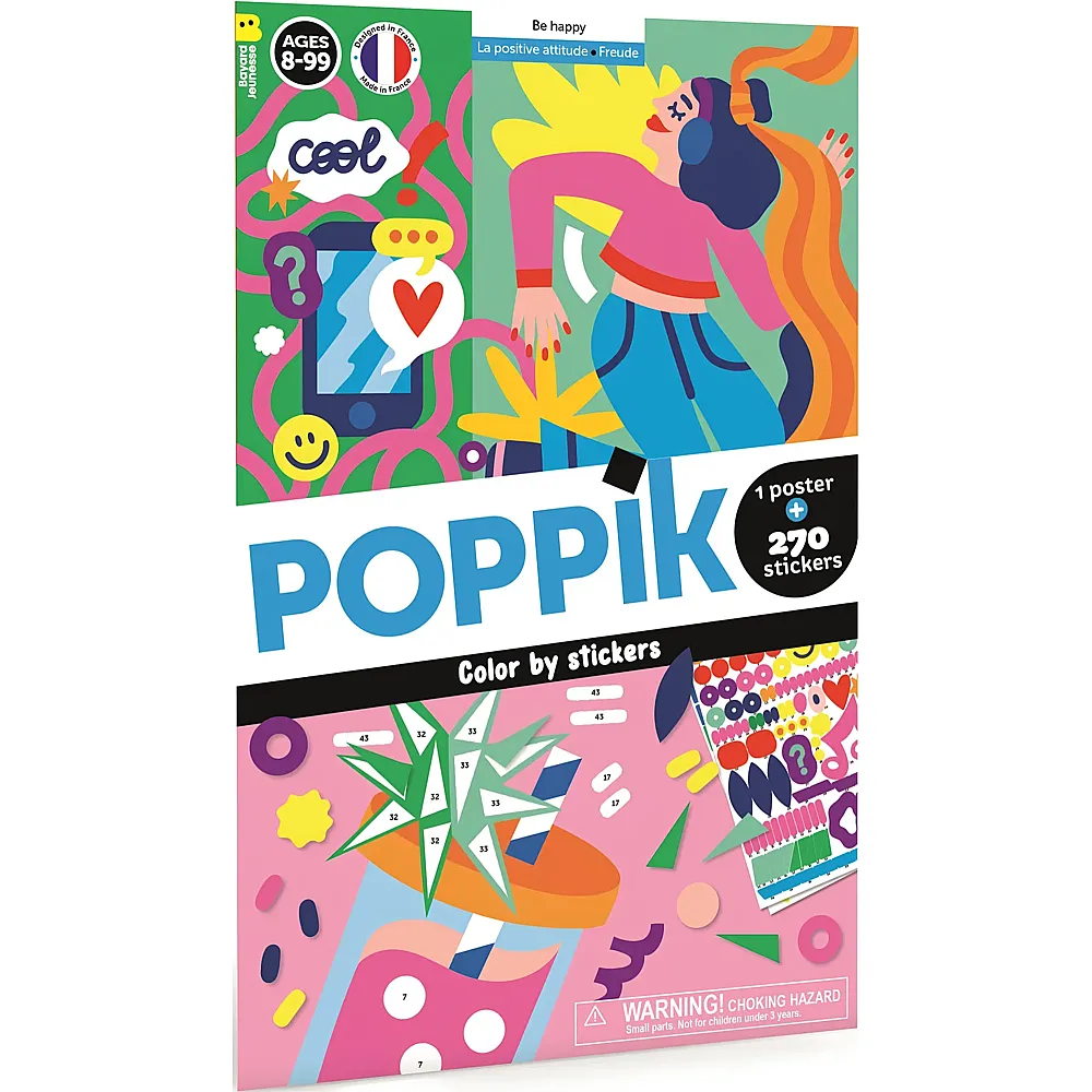Poppik Mosaikposter Be Happy