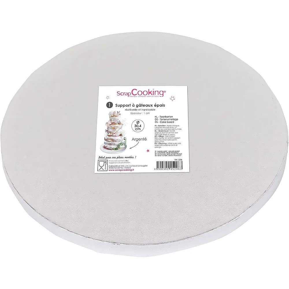 ScrapCooking Untersetzer f�r Kuchen Silber - 1 Teile