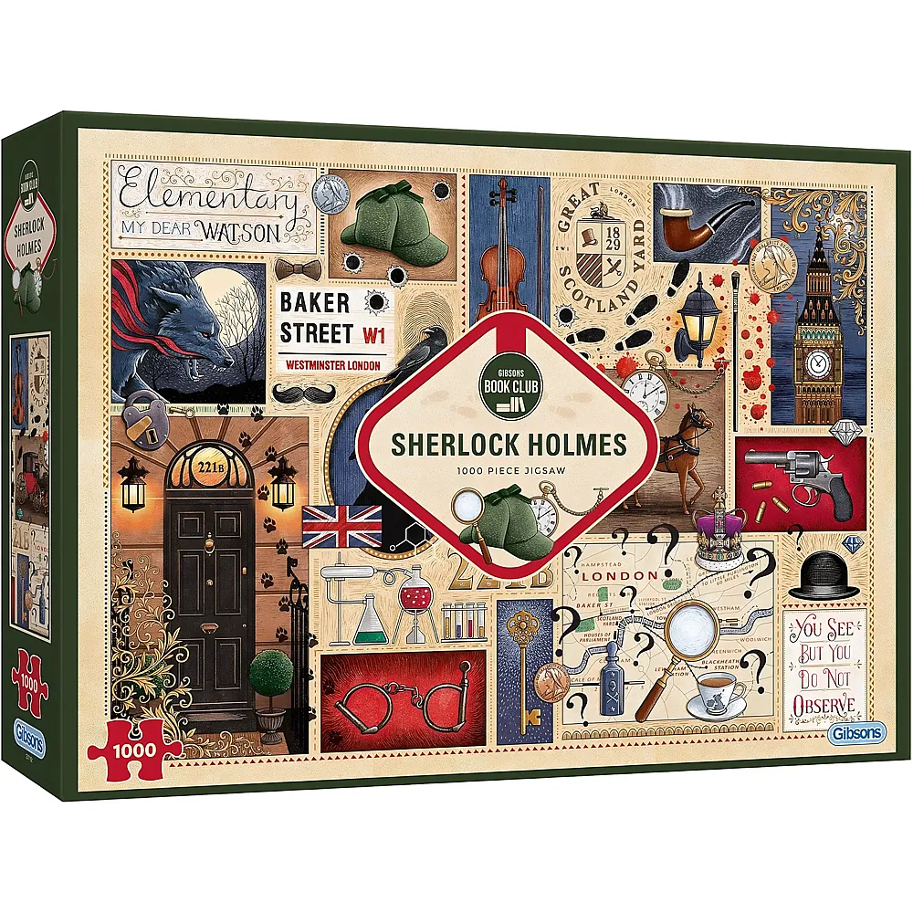 Gibsons Puzzle Book Club Sherlock Holmes