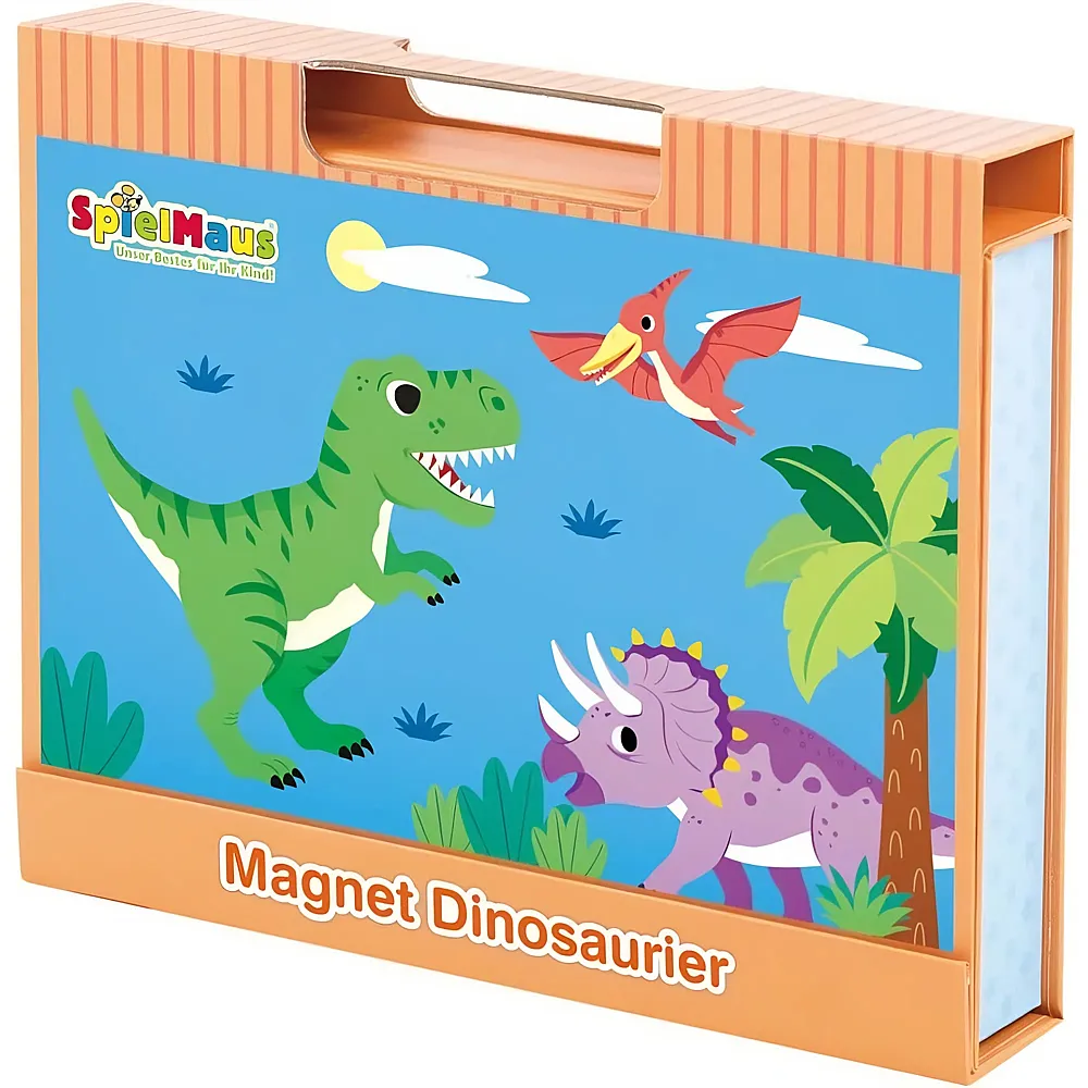 Spielmaus Magnet Puzzle-Box Dinosaurier 61Teile
