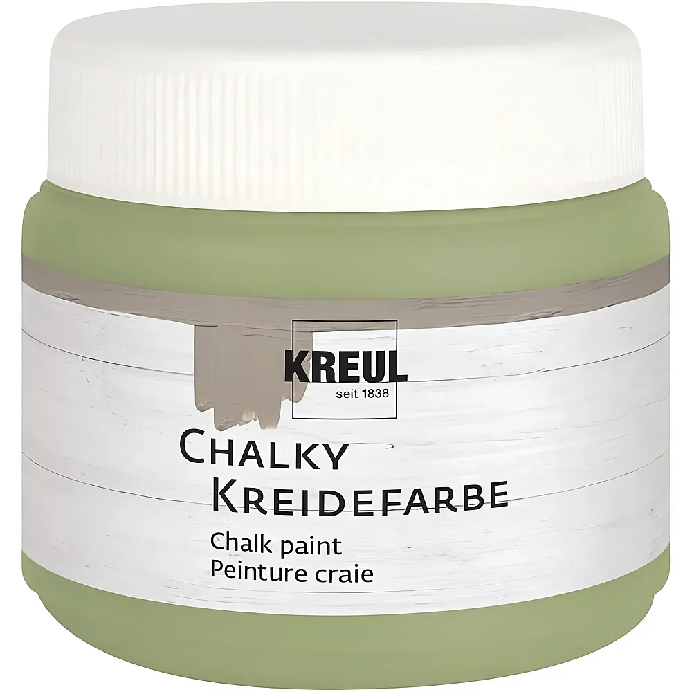 meinspielzeug - Kreul Chalky Kreidefarbe Velvet Olive 150ml | Farbe & Kreide