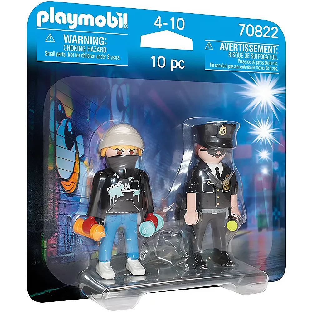 PLAYMOBIL City Action DuoPack Polizist und Sprayer 70822
