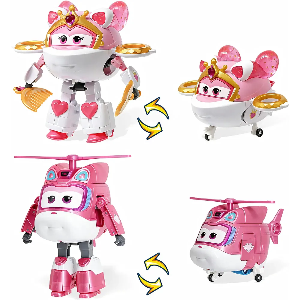 meinspielzeug - Alpha Toys Super Wings 2in1 Sara & Dizzy - 12,5 cm | Actionfiguren